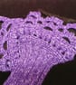 Purple wrist warmer gloves - Image 3