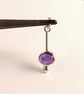 Silver pendant with oval amethyst - Image 2