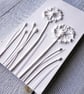 Allium & Chives Plaster Cast Plaque: Botanical Wall Art - Image 2