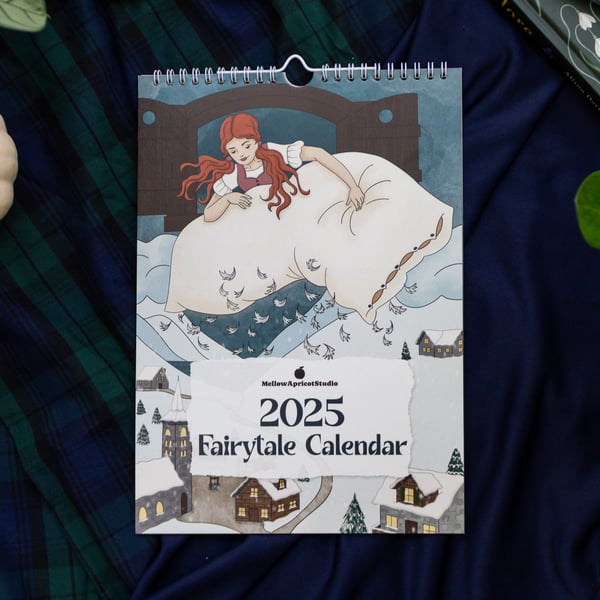 2025 Illustrated Fairytale Wall Calendar