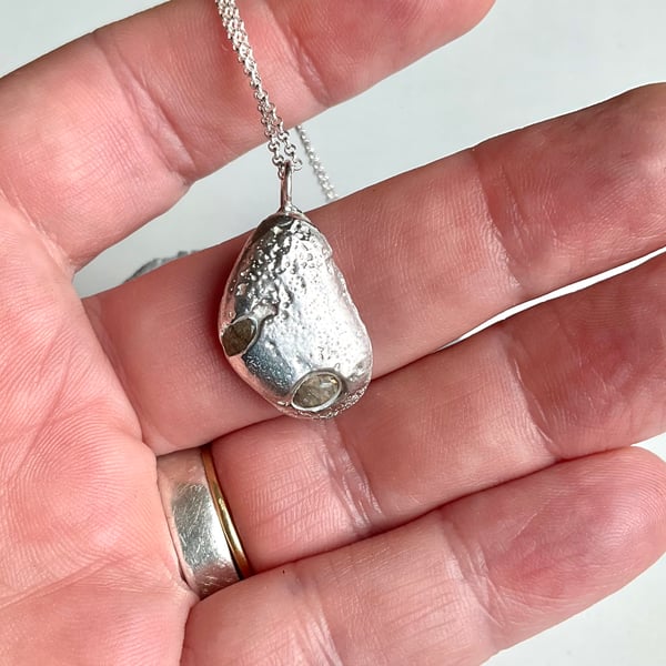Sterling Silver Pebble