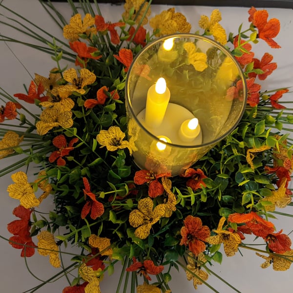 Rustic table centre piece