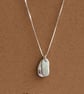 Handmade Fine Silver Double Pebble Pendant Necklace