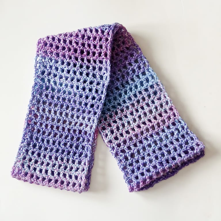 CROCHET PATTERN PDF Meadow Flowers Scarf