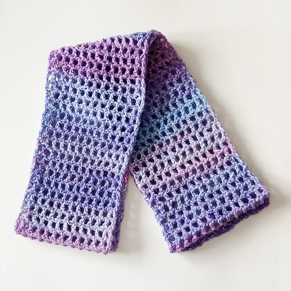 CROCHET PATTERN PDF Meadow Flowers Scarf