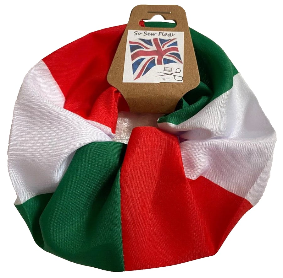 Italy Italian Flag Hair Scrunchie Scrunchies Accessory Band Elastic