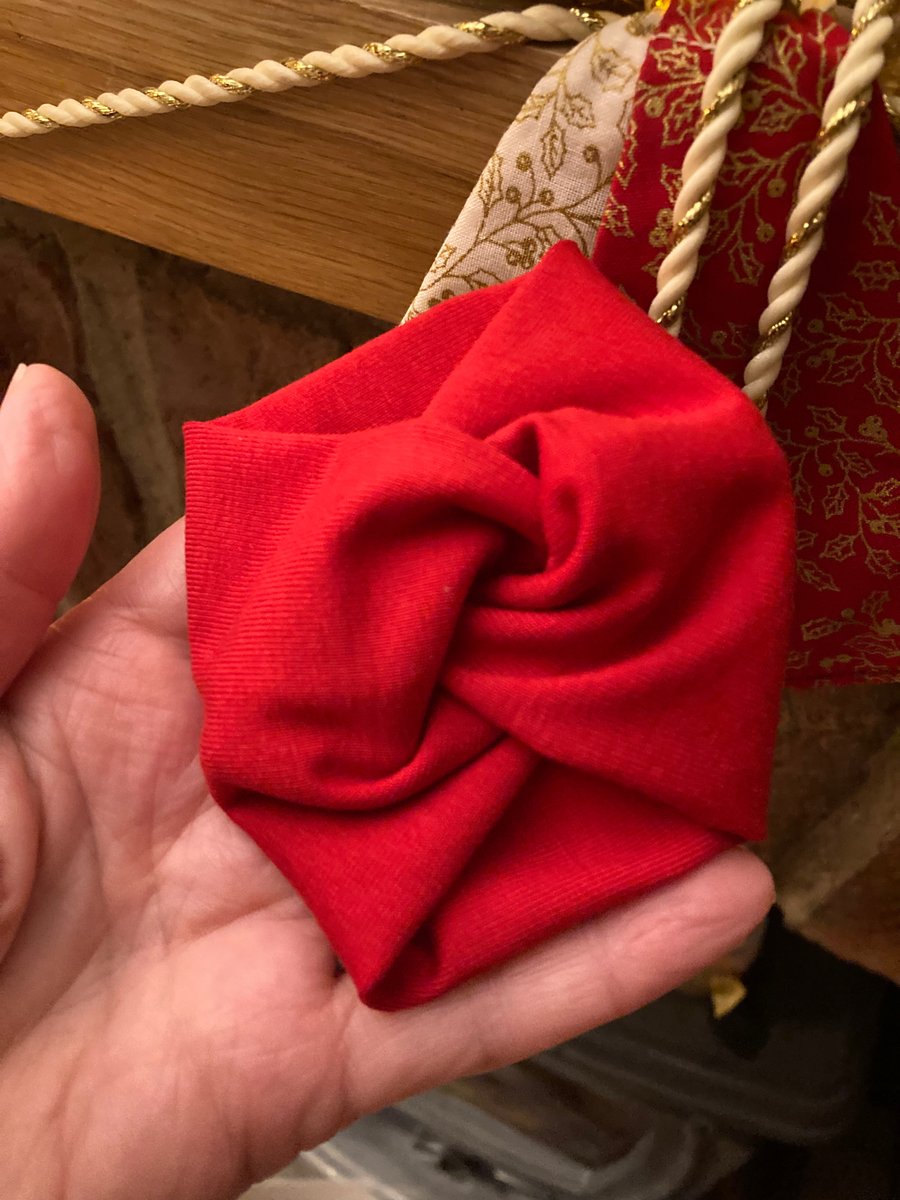 Red Fabric Bracelet, tattoo cover up