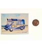 Original ACEO Miniature Watercolour Painting Classic Ice Cream Van 1970's - Image 3