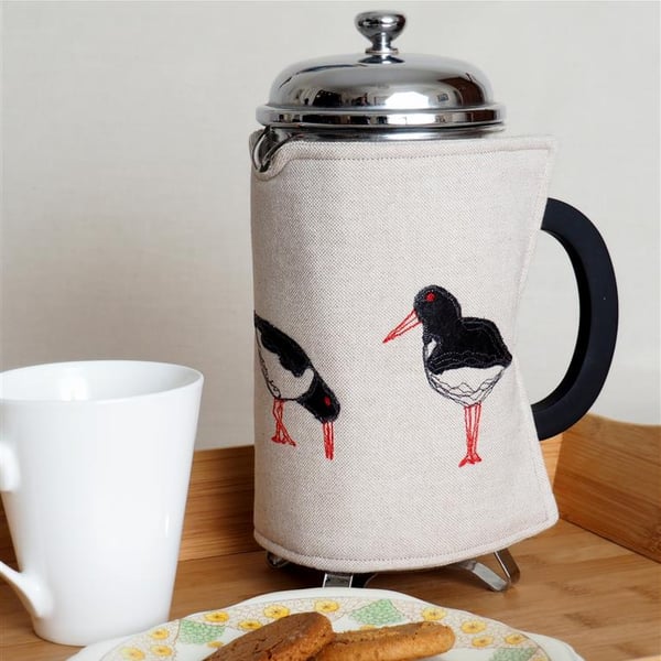 Cafetiere Cosy Oyster Catcher Nature Coastal Seaside