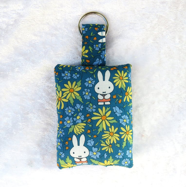 Liberty print padded keyring, Prairie Day, bag charm