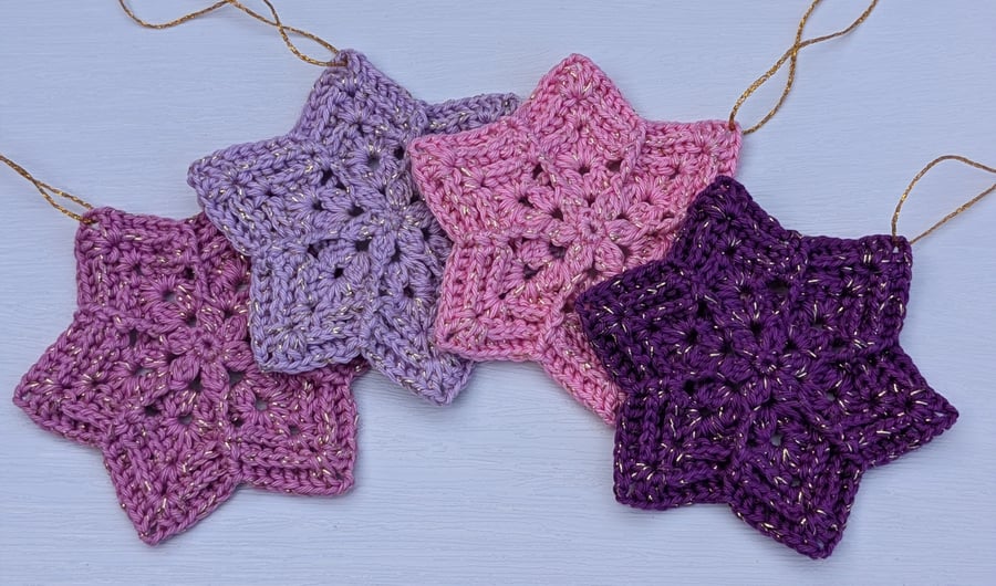 Christmas crochet stars