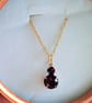 Swarovski Two  Colour Changeable Pendant Gold Necklace Set 18 Inch - Image 10
