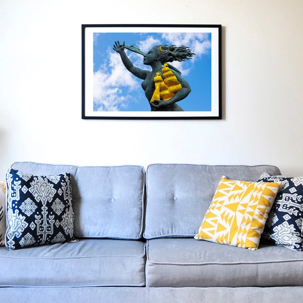 Spirit of South Shields statue print, River Tyne
