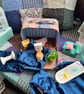 Rabbit Bathroom  doll's house in a suitcase  - Image 5