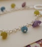 Kyanite, jade & amethyst charm bracelet - Image 4