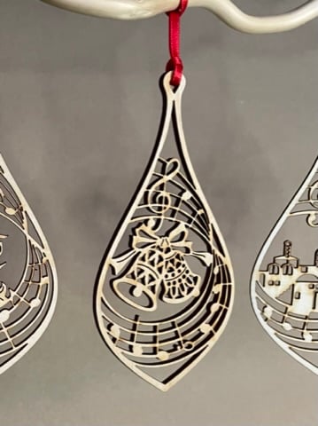 Christmas carol decoration - Ding Dong Merrily on High