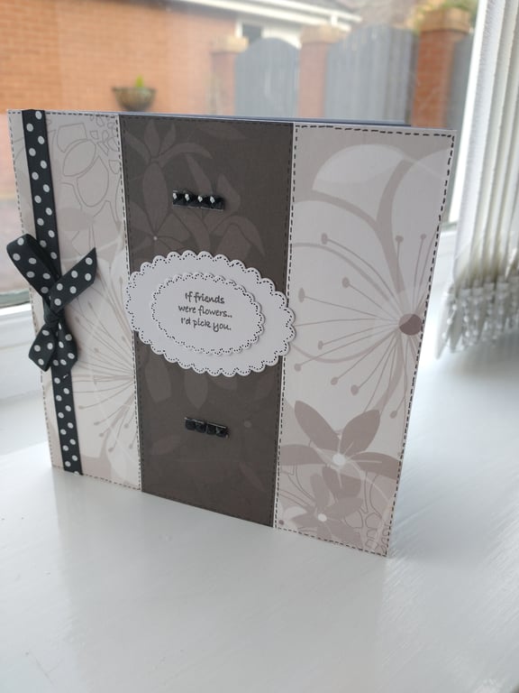 Friends flowery birthday card