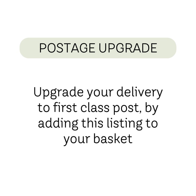 Upgrade your Card Delivery to First Class Post for a Speedy Delivery