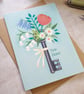 Floral Key New Home Housewarming Card - Image 3