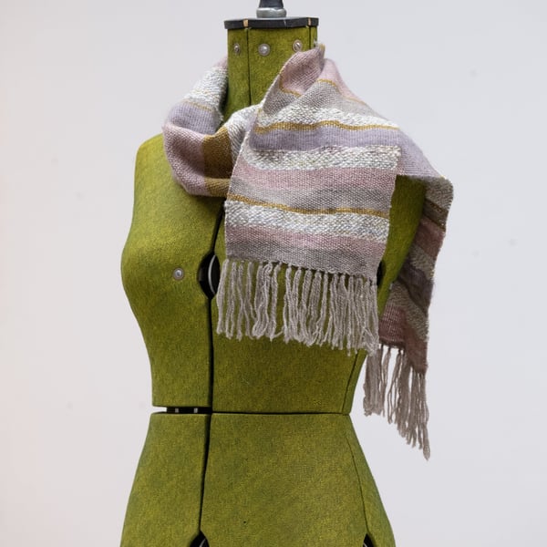 Scarf, Shawl, Neck Warmer, Hand Woven Artisan Scarf 