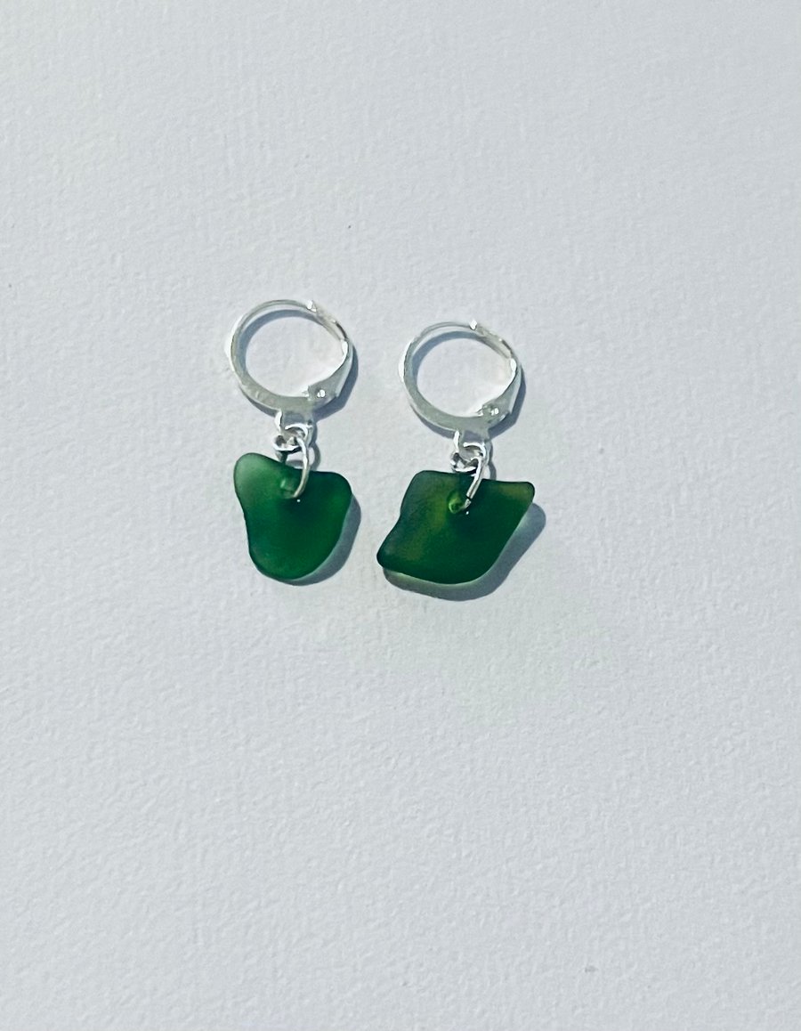 Sea glass earrings