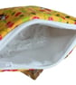 Small Handmade Cotton Zip Pouch in Bees Fabric - Image 3