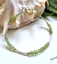 Designer Natural  AA Quality Heibi Peridot Sterling Silver Bracelet  - Image 1