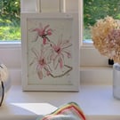 Magnolia Stellata, framed original watercolour painting 