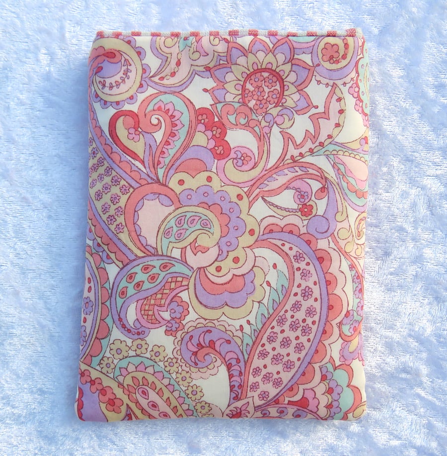 Passport Cover, passport pouch, made from Liberty Tana Lawn, paisley