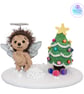 Sale ! Angelica the Christmas Angel hedgehog  sculpture. Crochet ornament. - Image 10