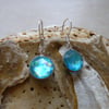 Irridescent Faceted Bead Earrings