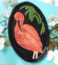 Scarlet Ibis Ceramic Dish - Handmade - Image 1