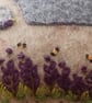 Handmade Felt Embroidered Lavender Cottage - Image 2