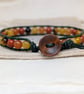 Autumn gemstone and leather bracelet, unisex bracelet  - Image 6
