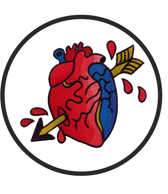Be Still My Beating Heart Embroidered Patch
