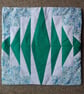 Green & blue patchwork cushion covers. Choice of 2 designs. BOTH still available - Image 3