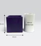 Medium Square Violet Plant Pot Indoor Planter 10 cm - Image 3