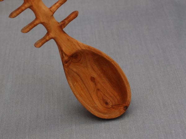 Spoon in Cherry Wood