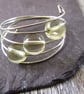 Yellow Quartz Ring, Silver Memory Wire Ring - Image 4