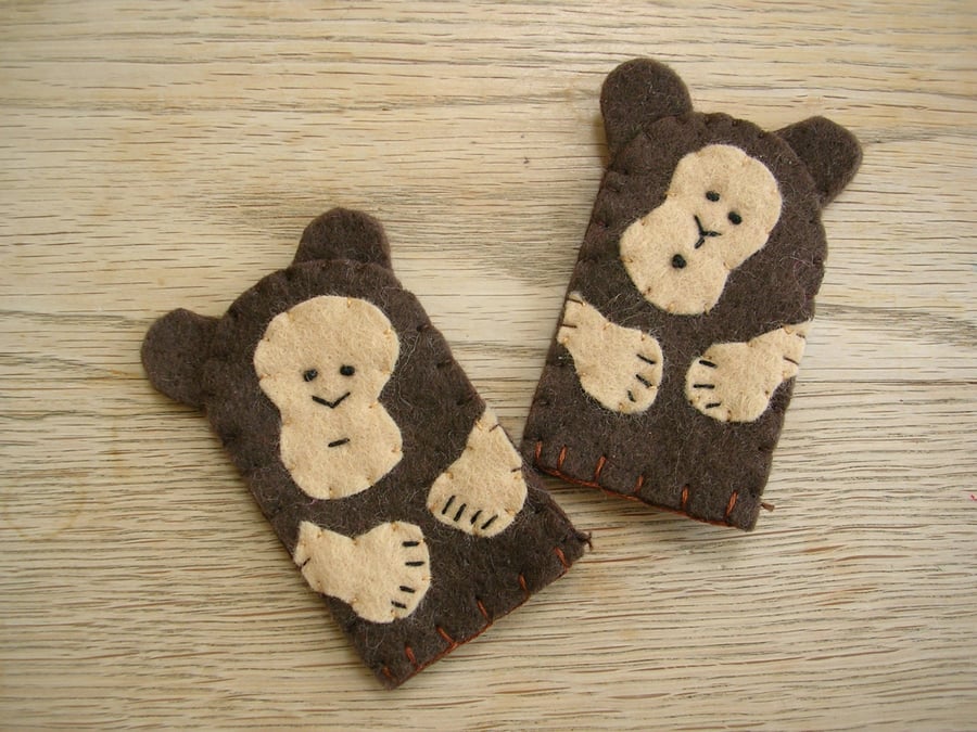 Monkey finger puppet