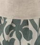 Beautiful Pleated Tote Bag, Patterned Fabric, Linen, Handbag, Day Bag - Image 4