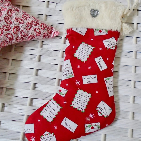 Mini  Cotton Christmas Stocking 