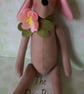 OOAK TILDA STYLE ANIMAL ANTICS THE DOG ROSE - Image 1