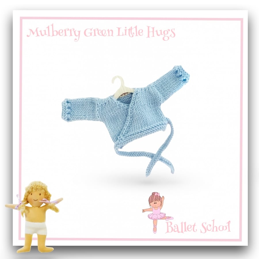 Little Hugs Powder Blue Ballet Cardigan 