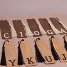 Handmade Wooden Initial Bookmark, Personalised Letter Bookmark