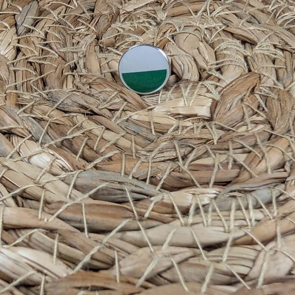 Saxony Flag Map Pin – Germany Travel Push Pin for Wooden Maps