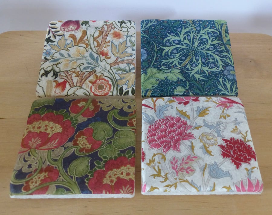 Set of 4 'William Morris' Coasters