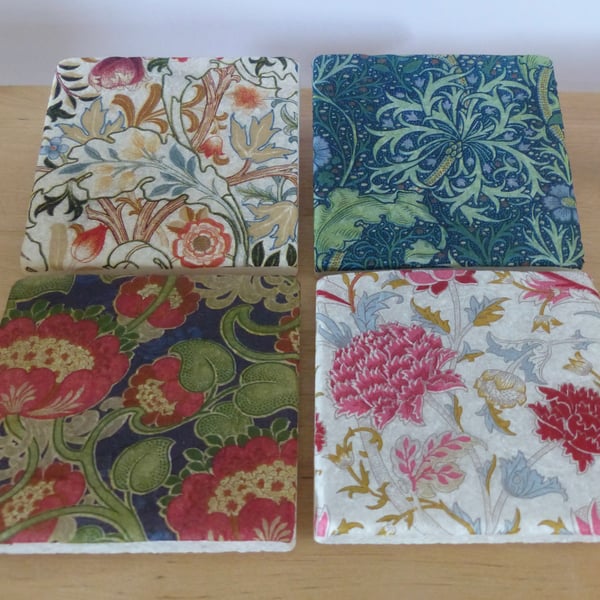 Set of 4 'William Morris' Coasters