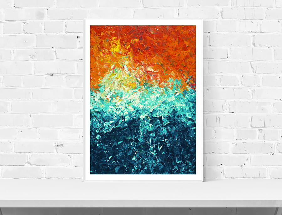 Abstract Art Print - The Wave