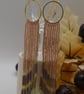 Autumn Festival Beaded Tassel Earrings - Image 5